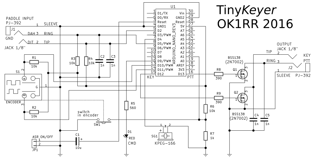 TinyKeyer - schéma